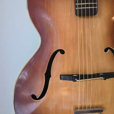 Höfner 456 German Vintage Archtop - Born on Jan 25th, 1960 - Beautiful Flamed Maple - Pro Setup (2,3mm Action) image 21