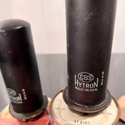 CBS-Hytron Pair of 6L6 Metal Vacuum Tubes 1954 / 35th week image 1