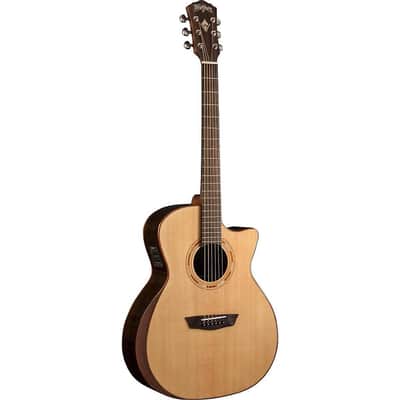 Washburn WCG20SCE Comfort Series Grand Auditorium Acoustic-Electric Guitar image 6