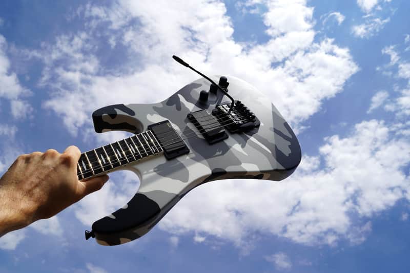 ESP Jeff Hanneman Signature Urban Camo 6-String Electric Guitar w/ Black Tolex Case (2022) image 1