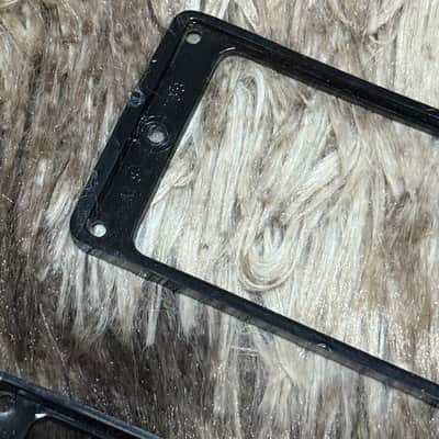 1980s Gibson Humbucker Pickup M8-593 Rings Set - Black image 9