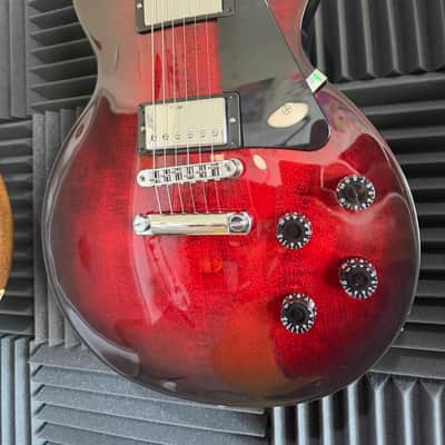 Gibson Les Paul Studio with Fretboard Binding 2019 - Dark Cherry Burst image 2