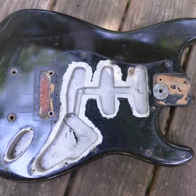 1972 Vintage Fender Stratocaster 3-Bolt Body Original BLACK 1970's Strat Guitar image 12