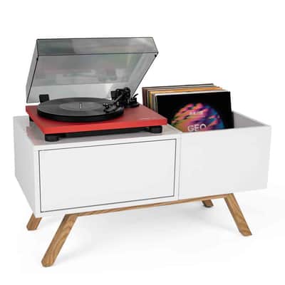 Glorious Turntable Lowboard - White image 5