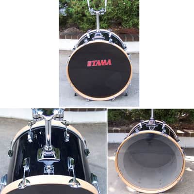 Billy Blast Drums Tama Vintage 22"x16" Bass Drum 1990 - Gloss Black image 1