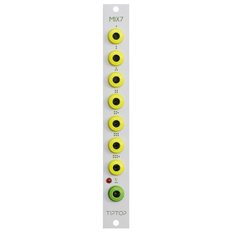 Tiptop Audio Mix7 Eurorack Analogue Summing Mixer Module (White) image 1