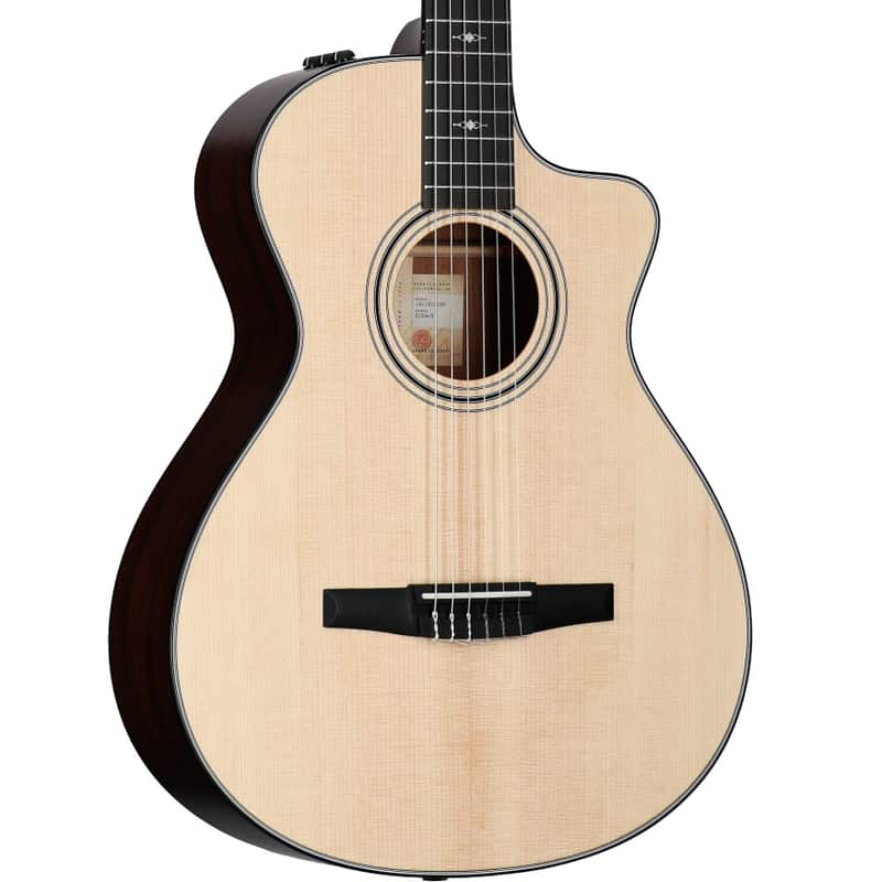 Taylor 312ce-N Grand Concert Classical Acoustic-Electric Guitar (with Case) image 1