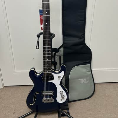 Danelectro 66BT Baritone Electric Guitar - Transparent Blue - Brand New w/Free Gigbag image 1