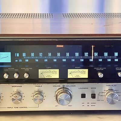 🎶✨ Sansui 7070 Vintage Stereo Receiver w/ Original Wood Case — Serviced, LED Dial, FM Aligned, Bench Tested image 2