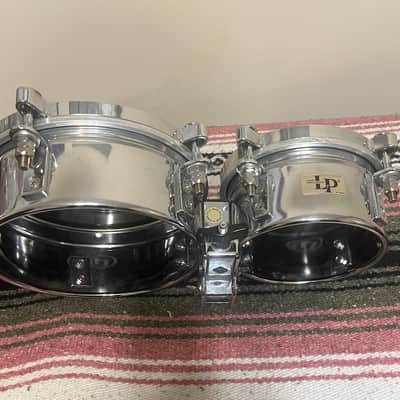 Latin Percussion LP845-K Mini 6/8" Timbale Set with Mount 2010s - Chrome over Steel image 3