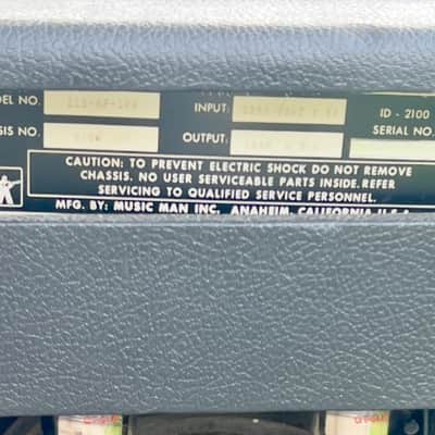 Music Man 112 RP One Hundred 100-Watt 1x12" Guitar Combo with Phaser 1980 - 1984 - Black with Black Badges image 2