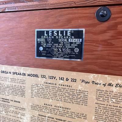 Leslie Model 122 Rotary Speaker Cabinet – Vintage image 9