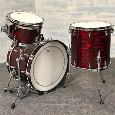 Gretsch Broadkaster 3pc Drum Set 22/12/16 Ruby Red Pearl image 2