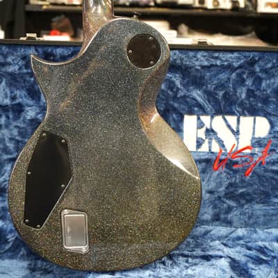 ESP USA Eclipse Black Holo 6-String Electric Guitar w/ Black Tolex Hard Case image 5