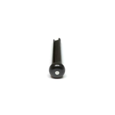 Graph Tech Tusq 6 Bridge Pin Pack Black 2mm White Dot image 3