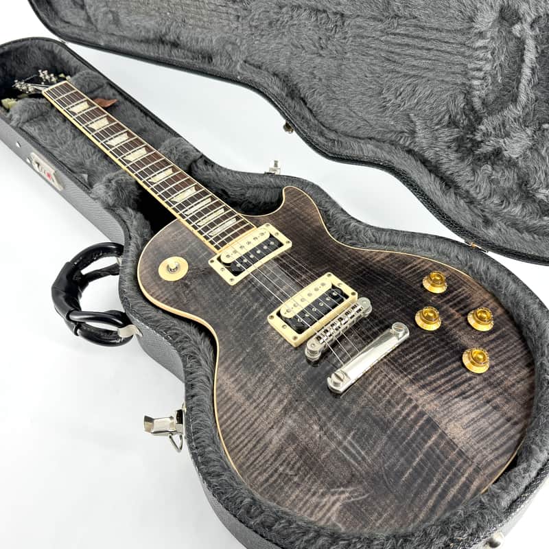 2005 Gibson Les Paul Standard Plus – Trans Black