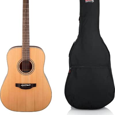 Takamine GD20 G20 Series Dreadnought Acoustic Guitar, Natural w/ Gig Bag image 1
