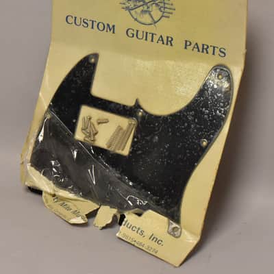 1980s Mighty Mite T-Style Humbucker Pickguard Sealed 1-Ply Black NOS image 2