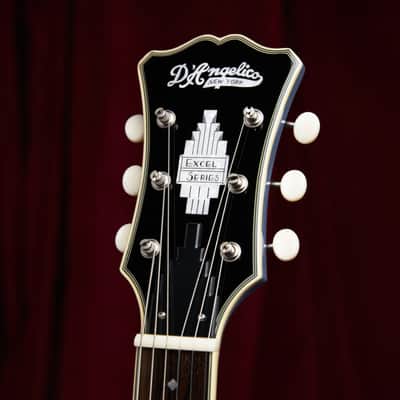 D'Angelico DAEMDCTSBKSNS EXCEL MINI DC TOUR Double Cutaway Semi-Hollow Body 3 Piece Maple/Walnut/Maple Neck 6-String Electric Guitar w/Gig Bag image 10