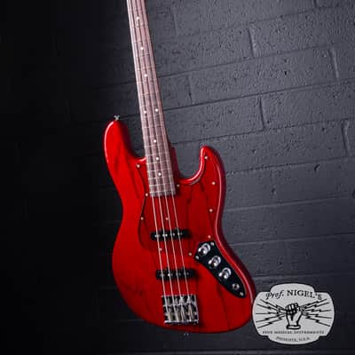 Momose MJ2-PH Jazz Bass – Purpleheart Neck – Burner Ash MIJ image 23