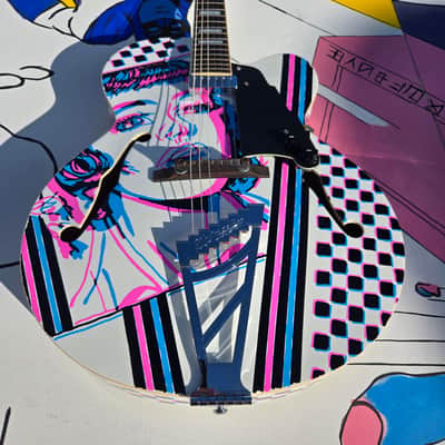 D'Angelico Premier EXL-1 Hollow Body Archtop 2010s - White image 17