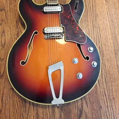 Vintage 60's Welson D2 Wurlitzer Semi-Hollow Body 335 style image 2