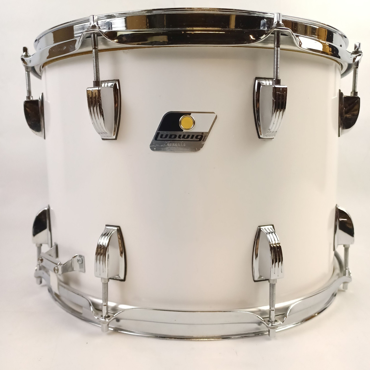 Ludwig 10x14"White Cortex Marching/Parade Snare Drum Rocker Black/White 4Ply P85 — main photograph