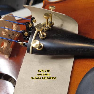 4/4 Advanced to Professional Level Violin Featuring Aged 7 Years+ Select Solid Spruce Top Highly Flamed One-Piece Maple Back and Sides, Real Ebony Components, Brazilwood Bows, Hand-Rubbed... image 18