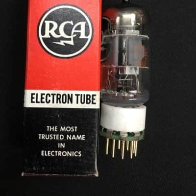 NOS RCA 6AN8A w/ Adapter to 7199 PREAMPLIFIER VACUUM TUBE Tested USA 4.2080-D image 2