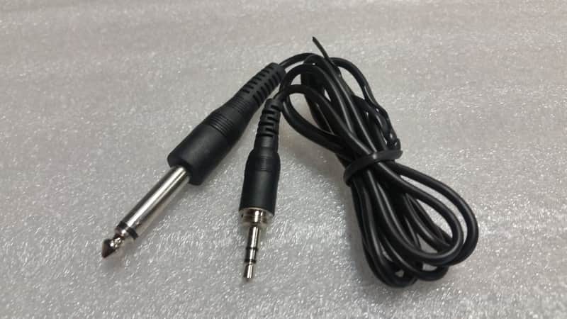 3.5mm TRS to 1/4" TS Replacement Wireless Guitar or Bass Instrument Cable image 1