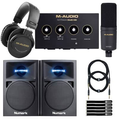 M-Audio M-Track Duo HD Producer Pack with Headphones & Monitors image 1