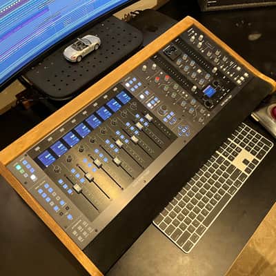 Mix Ends  Double Bay Controller Stand for SSL UF8 & UC1 Dark Walnut Stain image 4