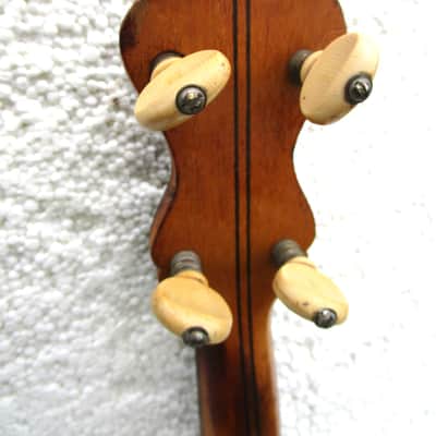 Slingerland Tenor Banjo, 1920's, 17 Fret, 10 3/4" Head, Tone Ring, Fancy Inlays image 15