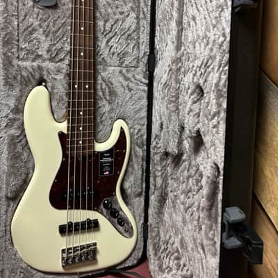 Fender American Pro II Jazz Bass V Olympic White w/case image 15