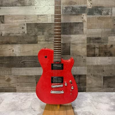 Cort Manson MBM-2 Matt Bellamy  Electric Guitar w/ Sustainiac - Red Sparkle image 2