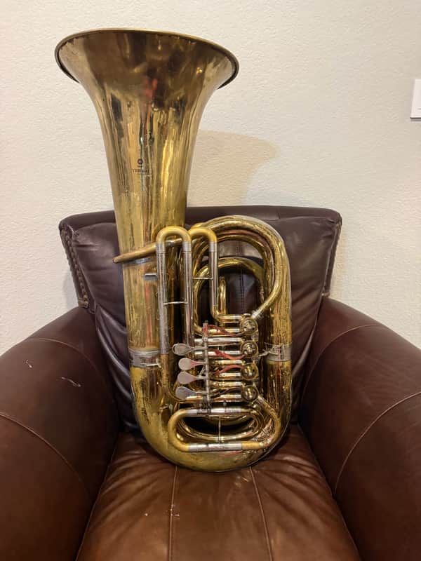 Yamaha YBB-641 Professional Bb Rotary Valve Tuba 2010s - Lacquered Brass image 1