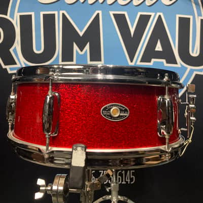 Slingerland - 5.5x14" No. 140 Student Model Snare Drum 1969–1971 - Red Sparkle Pearl image 1