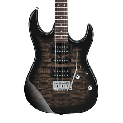 Used Ibanez GRX70QATKS GIO RX Electric Guitar - Transparent Black Sunburst