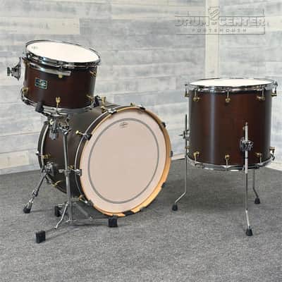 Canopus RFM 3pc Drum Set 22/13/16 Bitter Brown Oil image 2
