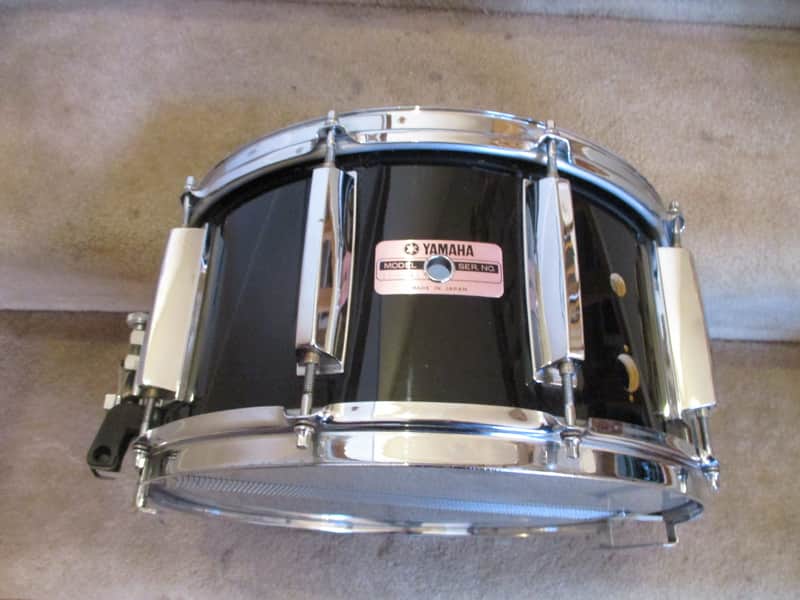 Yamaha Vintage Recording Custom Snare Drum, 14 X 6.5, Black Lacquer, Japan Made - 1983! image 1