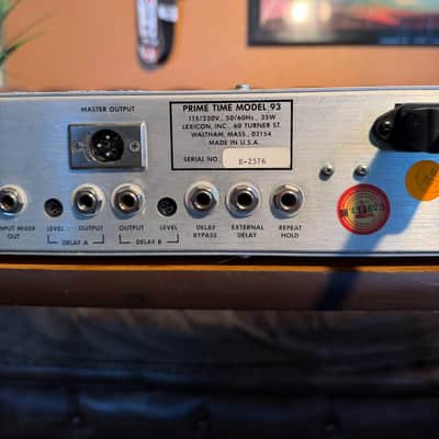Vintage Lexicon Prime Time Digital Delay Model 93- *Fully Serviced* image 12