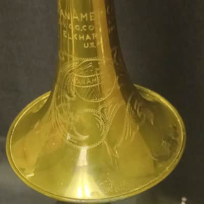 Pan American Trumpet serial 187563 - Lacquer image 2