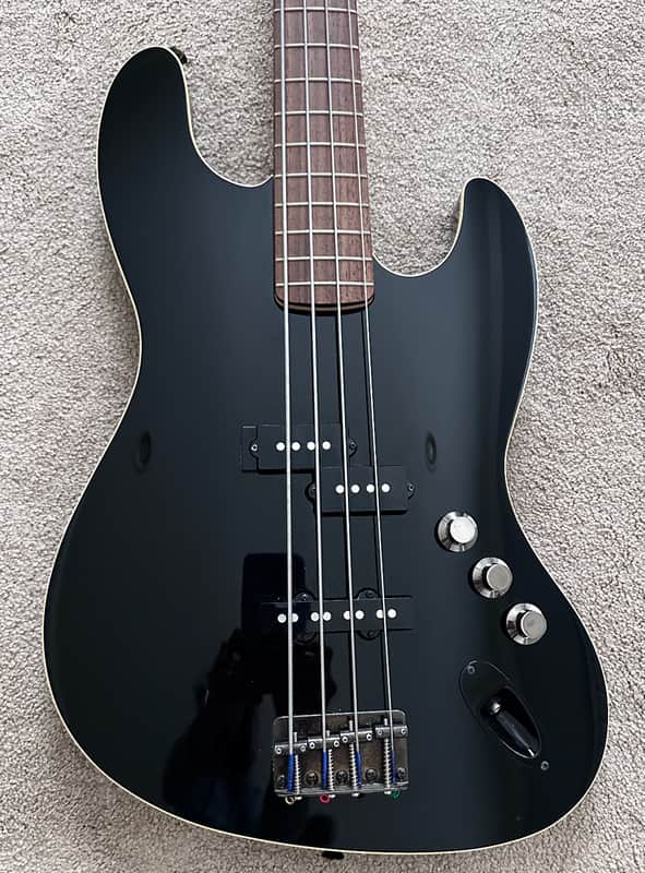 Fender AJB Aerodyne Jazz Bass 2017 - Black image 1