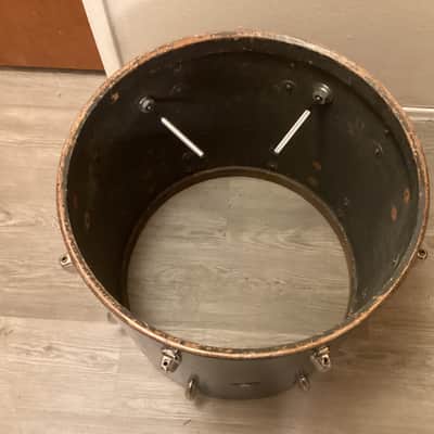 Slingerland 18x20 Bass Drum - Blue Sparkle - converted combo drum - made in Chicago - 1950s 50s vintage image 7