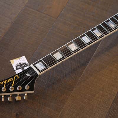 2009 Jackson Custom Shop LTD Randy Rhoads Concorde Tribute White w/ Black Pinstripes Relic +COA OHSC image 8