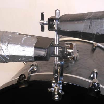 TWO Pearl "AFRO" Brand Cowbells Plus AA MEINL Chrome Cowbell Holder image 3