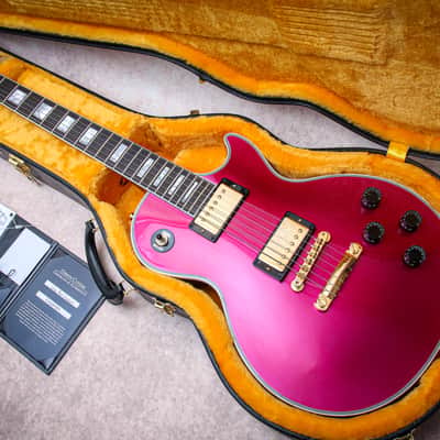 GIBSON USA Custom Shop Special Order Les Paul Axcess Custom "Chrome Pink + Ebony" (2025) image 1