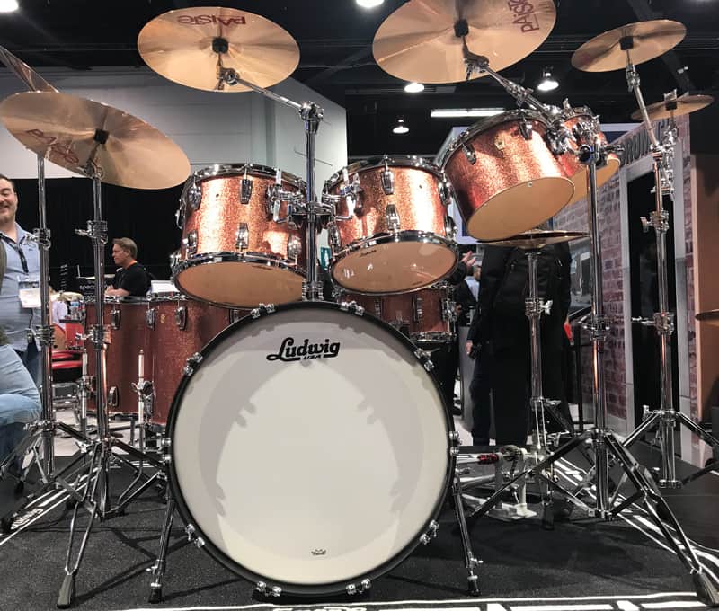 Ludwig  5pc Legacy Set  Copper Rose  24/13/14/16/18   10 & 12  Maple Classic Concert Toms image 1