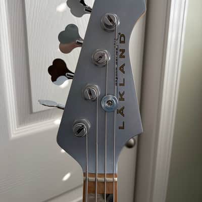 Lakland Skyline 44-64 Custom PJ Deluxe Electric Bass 2025 - Ice Blue Metallic image 8