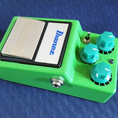 JHS Ibanez TS9 Tube Screamer with "Tri-Screamer" Mod - Green with Green Knobs image 7